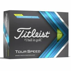 Titleist Tour Speed Golf Balls (Yellow)