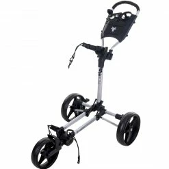 Fastfold Slim Golf Cart Trolley Silver/Black