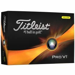 Titleist Pro V1 Yellow Golf Balls 2023