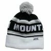Sun Mountain Knitted Bobble Hat White Black
