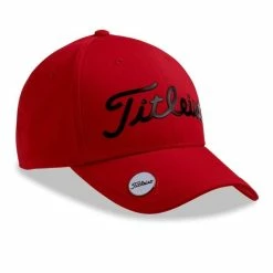 Titleist Performance Ball Marker Golf Cap (Red/Black)